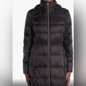 Lucky Brand Black Packable Down Jacket Coat